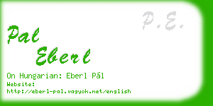 pal eberl business card
